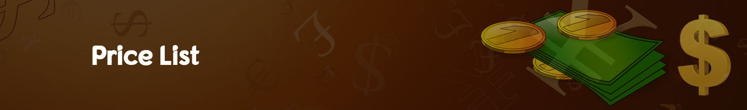 price list